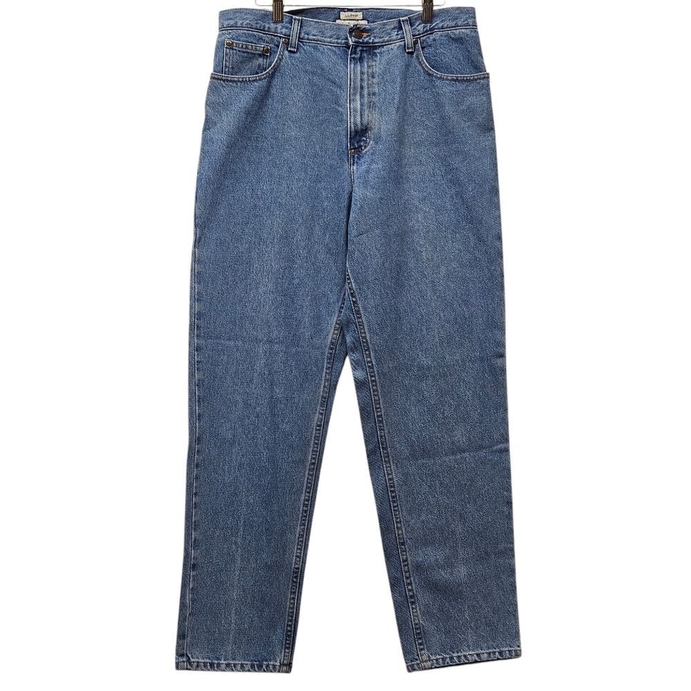 L.L. Bean Original Fit Traditional Jeans Size 14 High Rise Cotton Baggy 90s